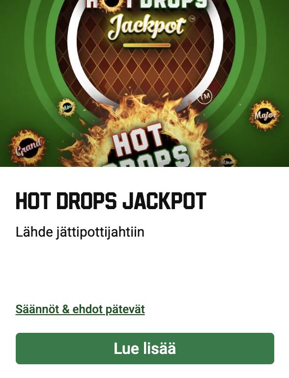 Unibet tervetuloisbonus